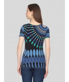 Limited Edition Printed Blue Top