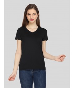 Black V NeckTShirt