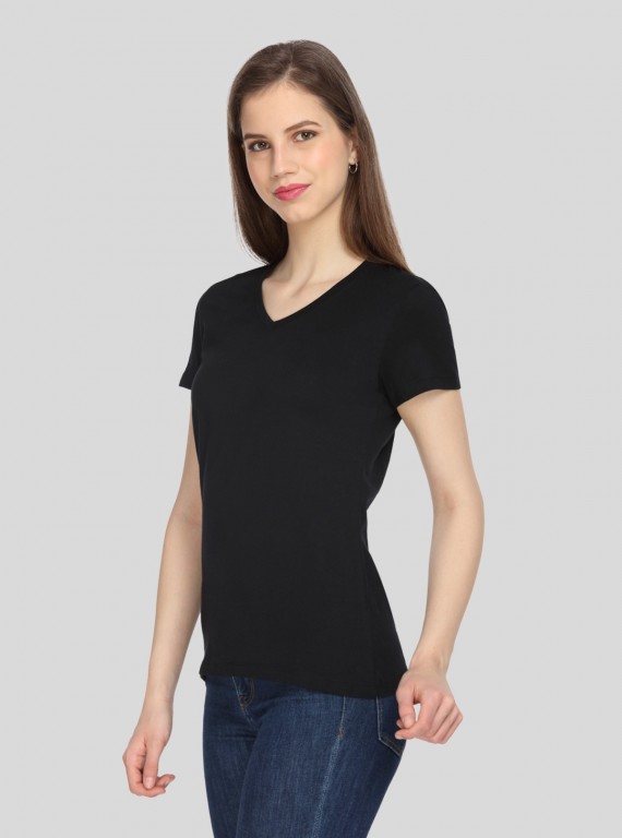 Black V NeckTShirt