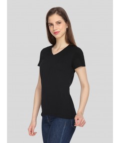 Black V NeckTShirt