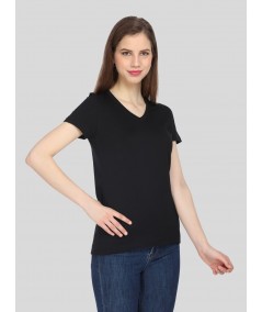 Black V NeckTShirt
