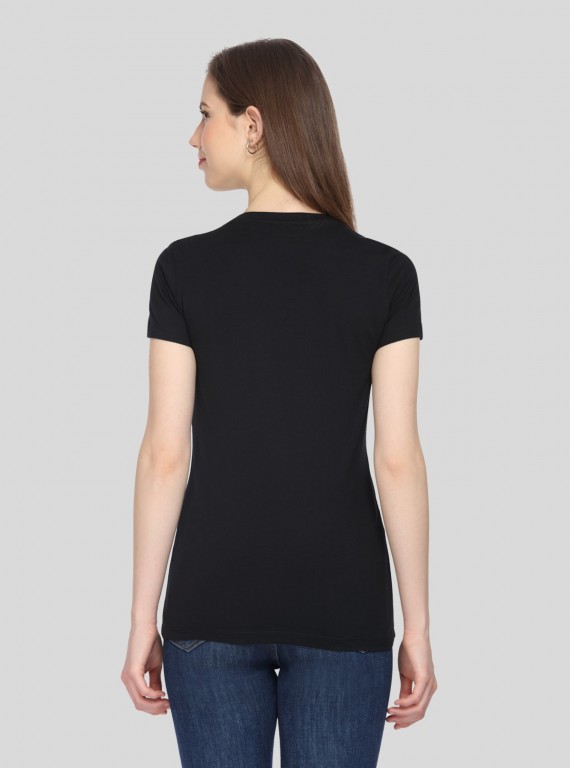 Black V NeckTShirt