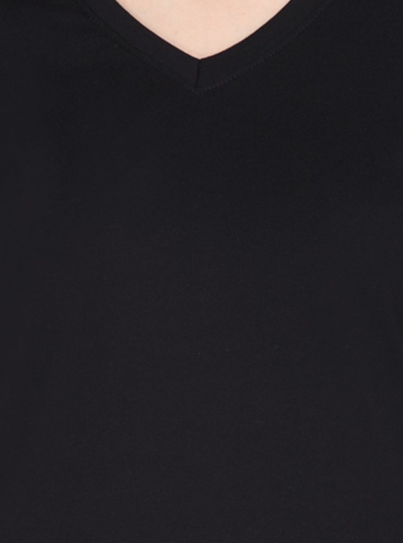 Black V NeckTShirt
