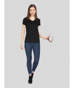 Black V NeckTShirt