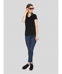 Black V NeckTShirt