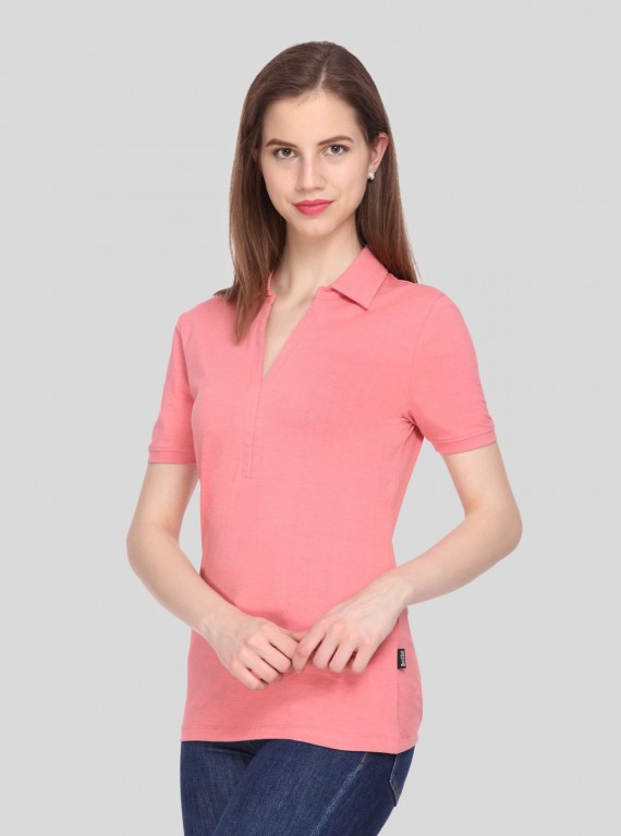 Polo Collar TShirt - Pink