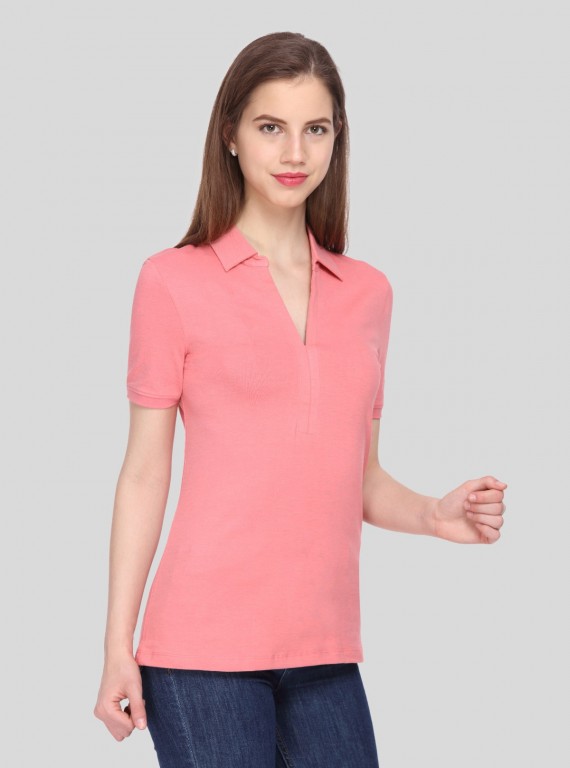 Polo Collar TShirt - Pink