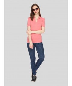 Polo Collar TShirt - Pink