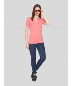 Polo Collar TShirt - Pink