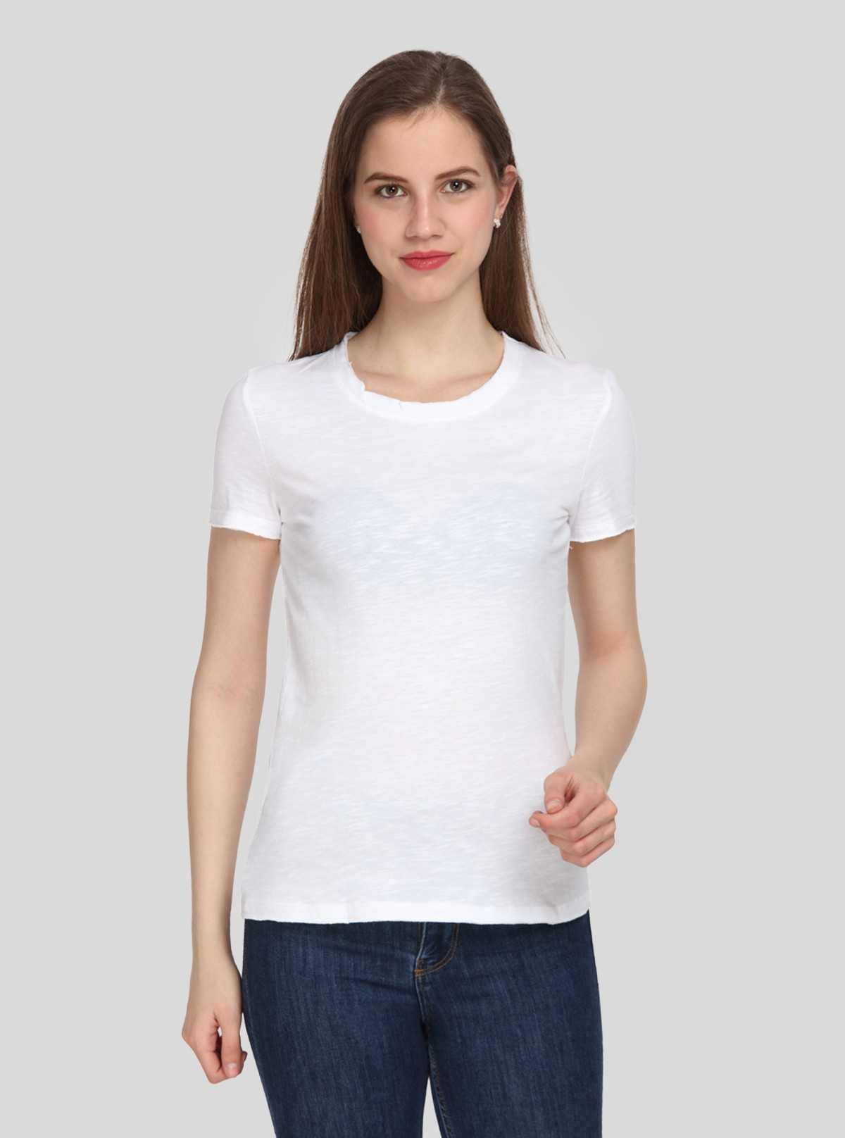Slub Jersey White Top