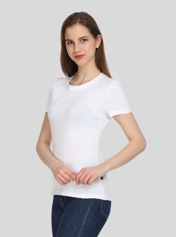 Slub Jersey White Top