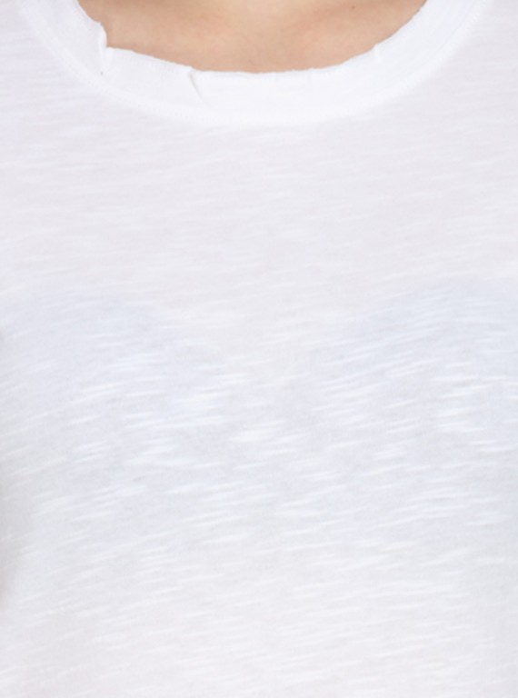 Slub Jersey White Top