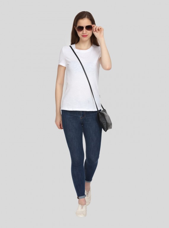 Slub Jersey White Top
