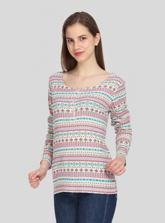 Graphic Print Womens Top
