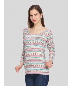 Graphic Print Womens Top