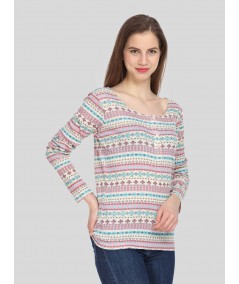 Graphic Print Womens Top