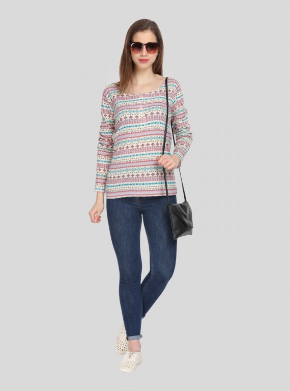 Graphic Print Womens Top