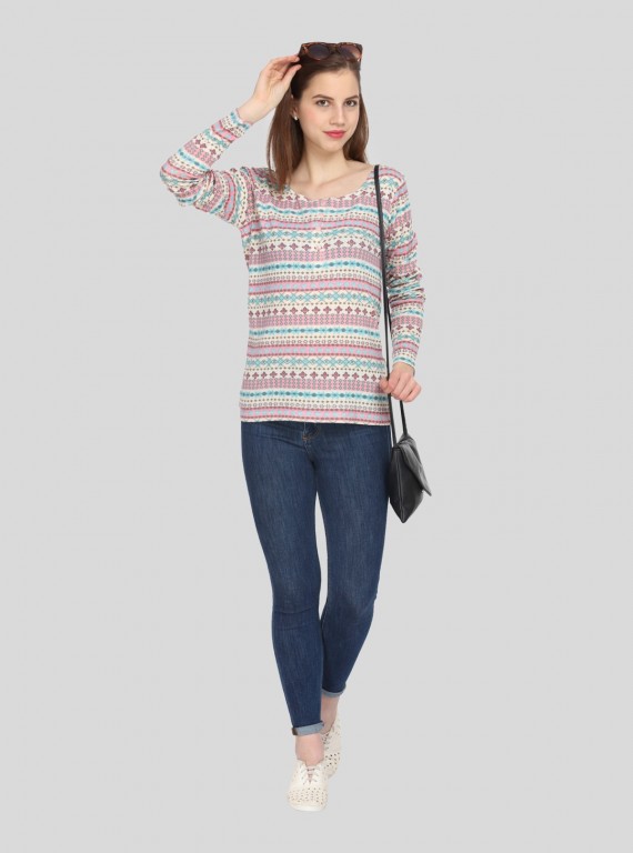 Graphic Print Womens Top