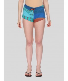 Women’s Multi-Color Printed Cotton Jersey Shorts – Vibrant, Soft & Stylish Fit