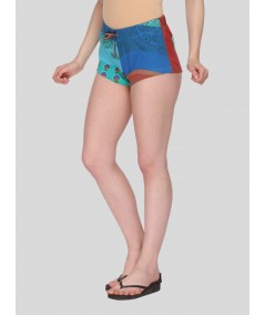 Multi Green Womens Shorts