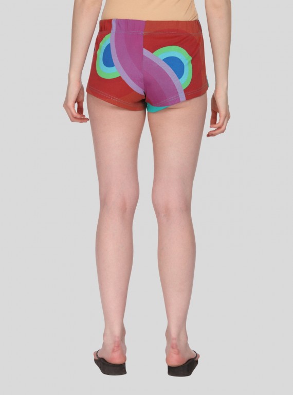Multi Green Womens Shorts