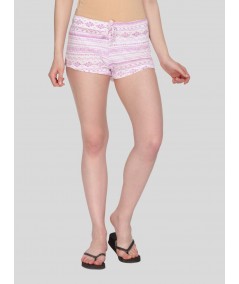 Fushia Graphic Womens Shorts