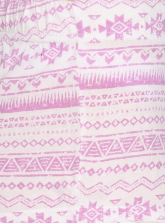 Fushia Graphic Womens Shorts