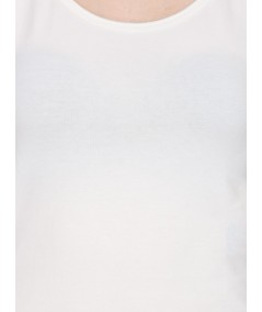 Off White Sleeveless Stretch Top