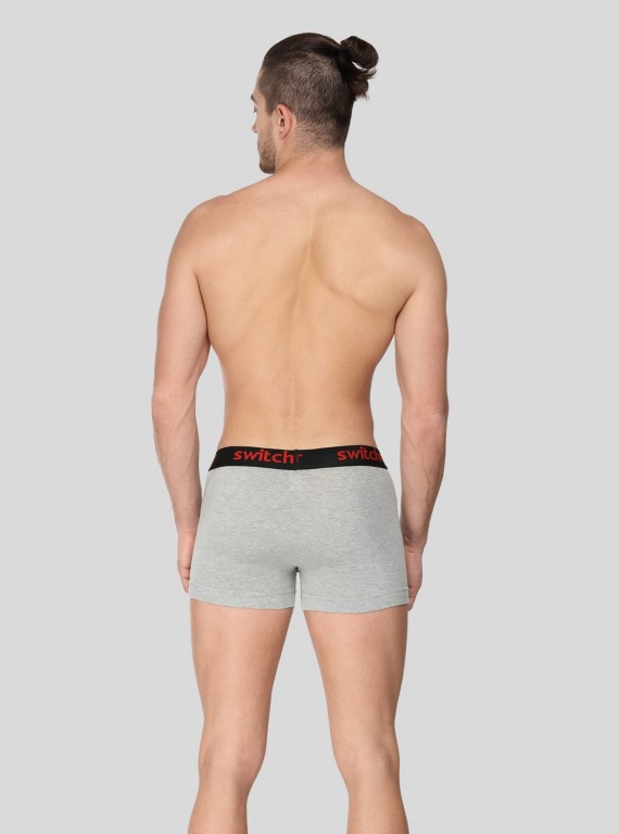 Grey Melange Banded Brief