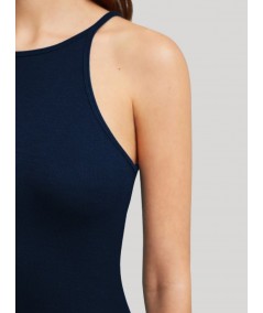 Navy Ribbed Tank