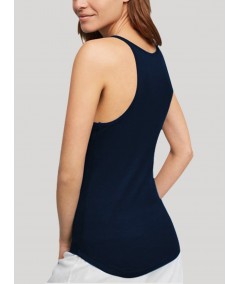 Navy Ribbed Tank