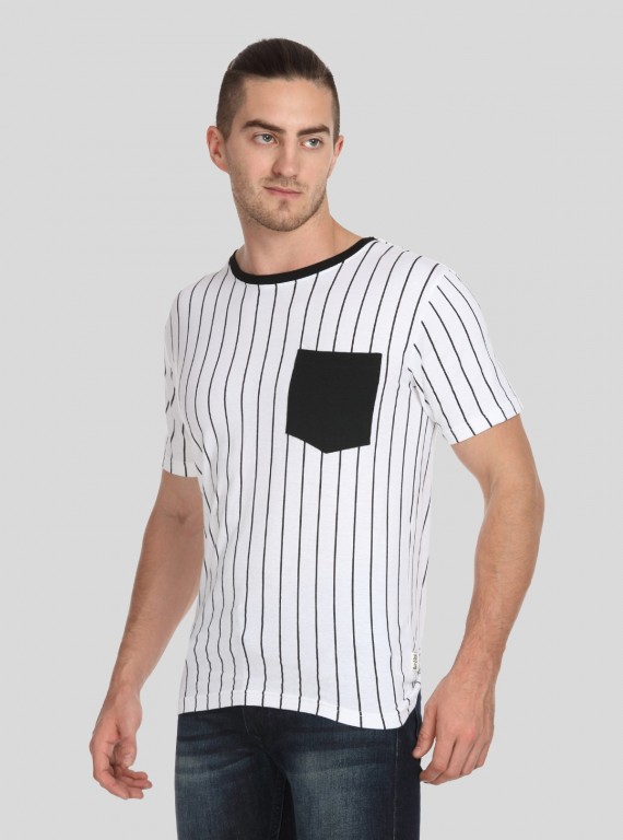 Vertical Lined Mens TShirt