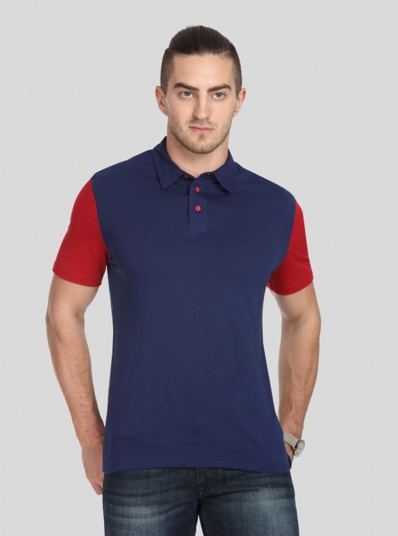 Men’s Classic Blue Polo T-Shirt – Timeless Elegance in Everyday Wear