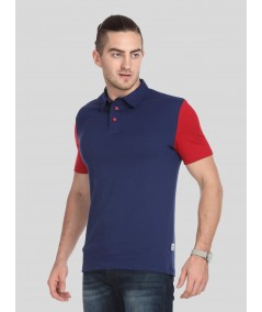 Red Sleeve Contrast Polo
