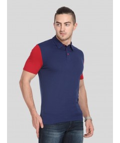 Red Sleeve Contrast Polo