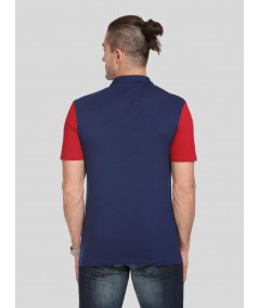Red Sleeve Contrast Polo