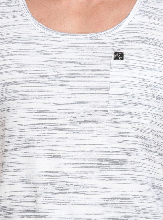 Designer Slub Jersey V Neck TShirt