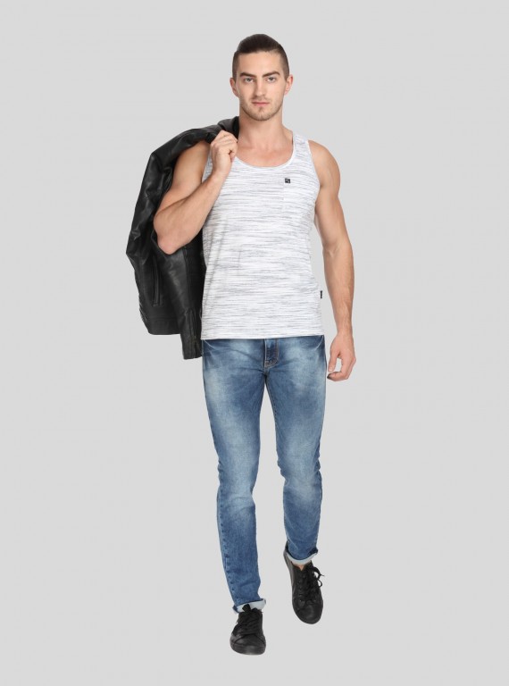 Designer Slub Jersey V Neck TShirt