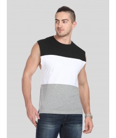 Black Cut and Sew Tank Top