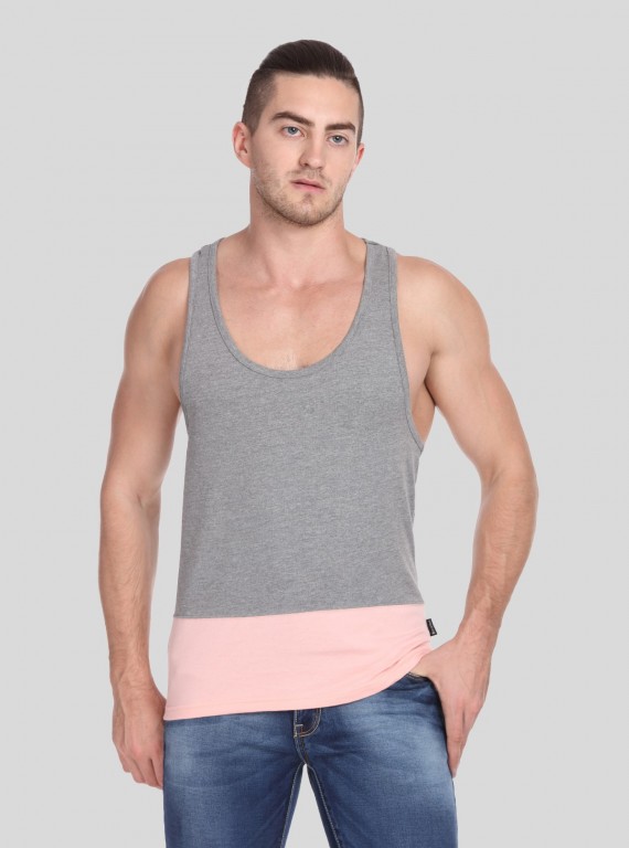Men’s Casual Drop-Cut Sleeveless Vest – Relaxed Fit, Street-Style Essential