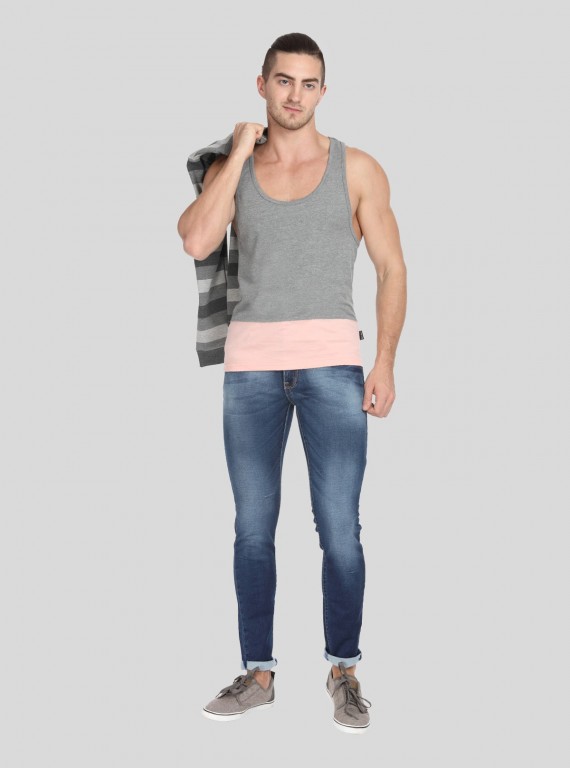 Pink Contrast Tanktop