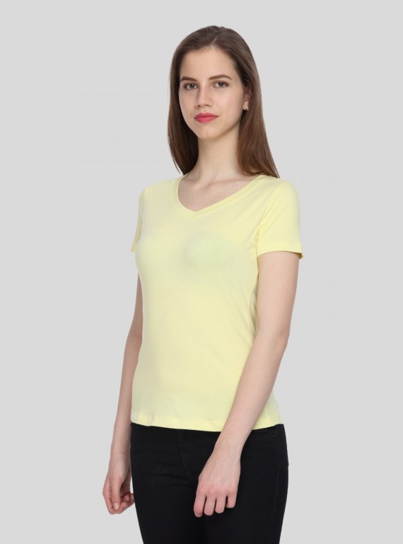 Womens Lemon V Neck Tee