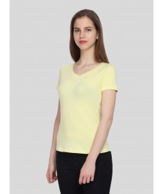 Womens Lemon V Neck Tee