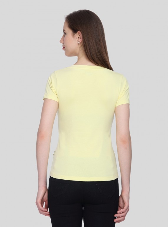 Womens Lemon V Neck Tee