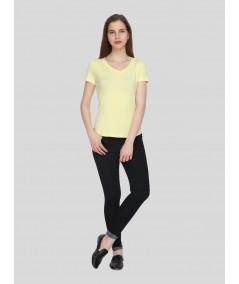 Womens Lemon V Neck Tee
