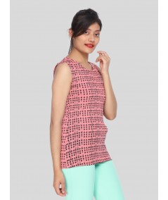 Pink printed Top