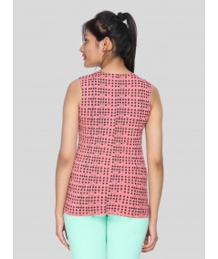 Pink printed Top