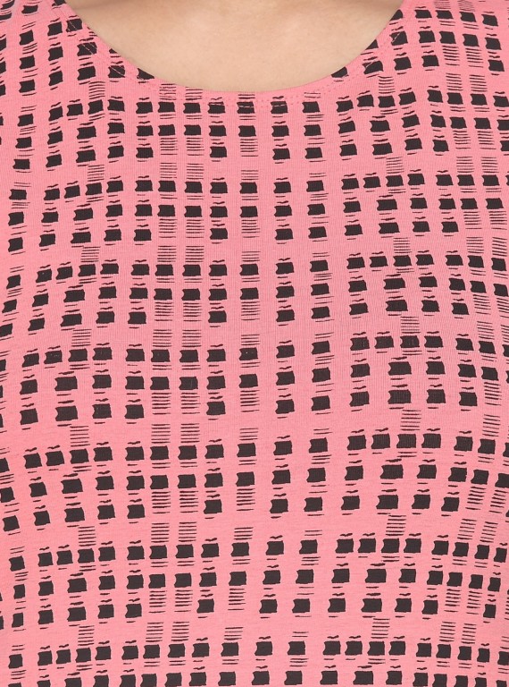 Pink printed Top