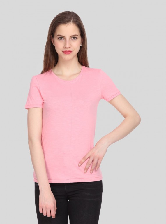 Pink Slub Jersey TShirt