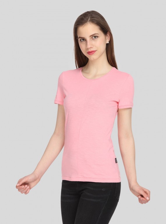 Pink Slub Jersey TShirt